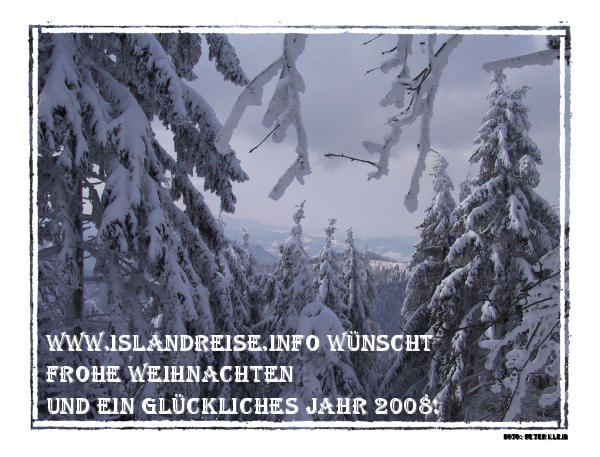 Islandreise Weihnachtspost