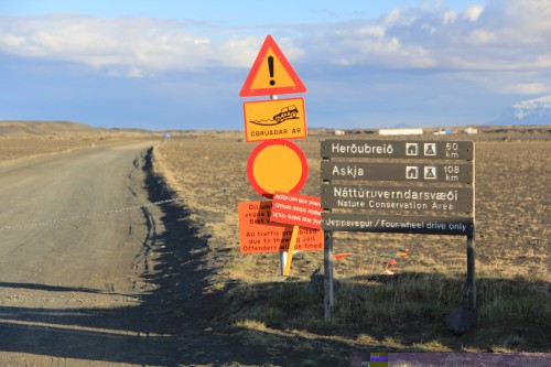 Die Piste zur Herðubreið war leider gesperrt.