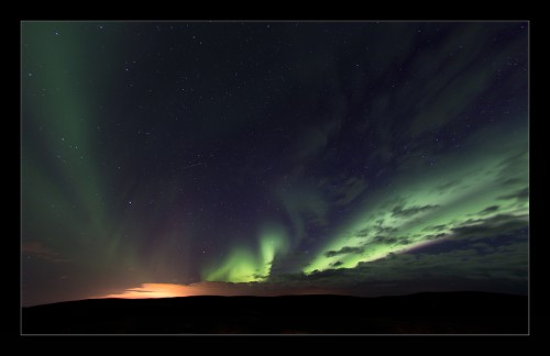 Nordlicht über Thingvellir