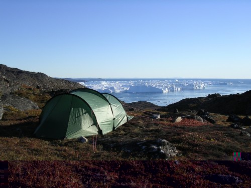 &quot;Zeltplatz&quot; oberhalb von Ilulissat